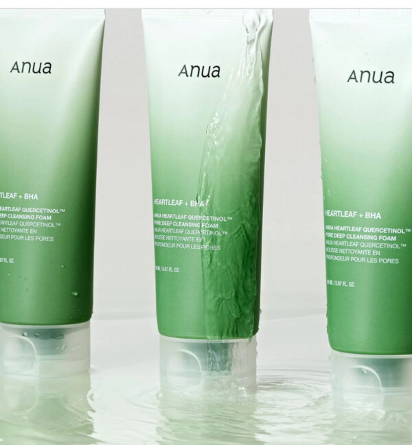 ANUA Heartleaf - Espuma limpiadora profunda de poros de quercetinol, limpiador facial, para doble limpieza - Imagen 2