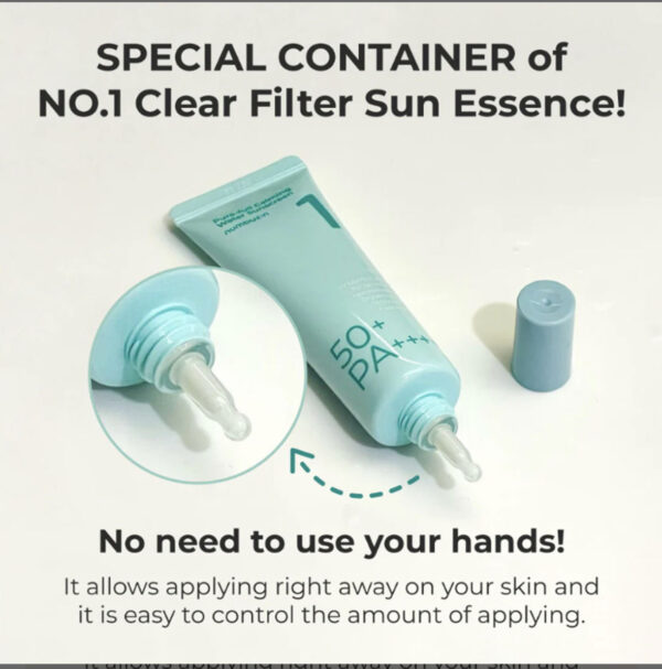 [Numbuzin] No.1 Clear Filter Sun Essence SPF 50+ PA++++ - Imagen 2