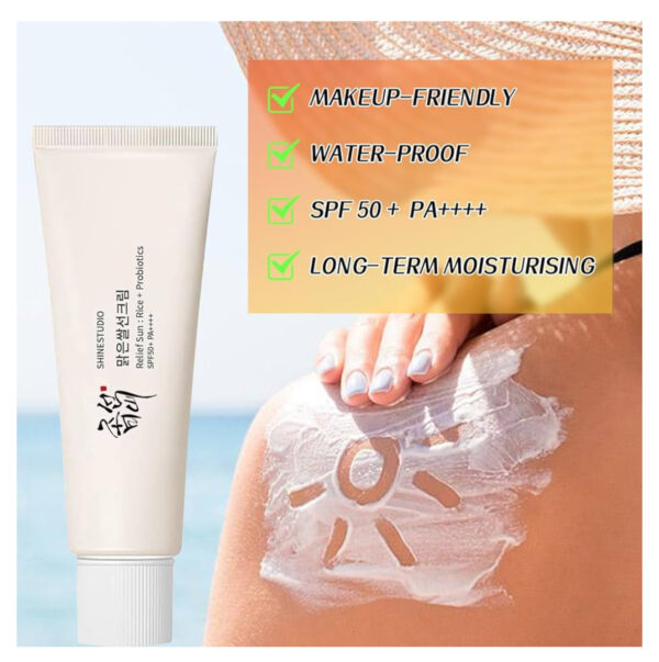 Relief Sun Protector solar orgánico SPF50+++PA++++ Arroz y probióticos - Imagen 4