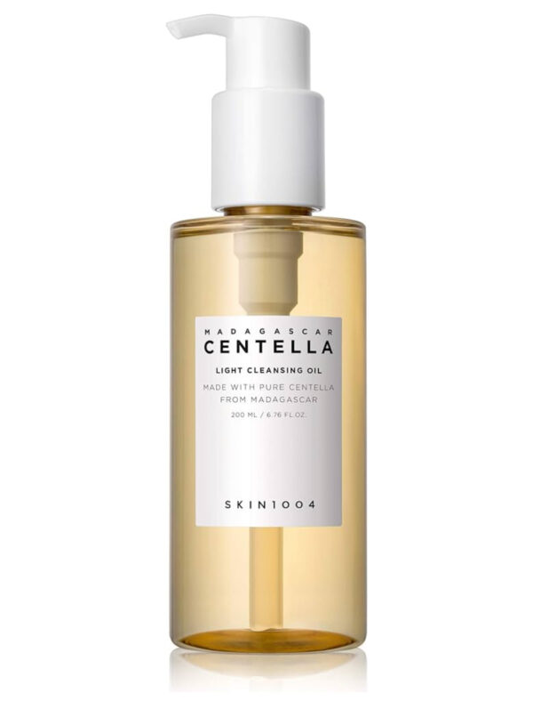 SKIN1004 Madagascar Centella Light Cleansing Oil 6.76 fl oz, 6.8 fl oz | Limpiador suave de aceite para cara, limpiador facial coreano, doble limpieza